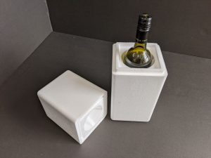 wine packaging, foam packaging