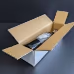 1 Bottle Wine Shipper Box 330 x 85 x 85 White $1.25 ea (Bundle 25)