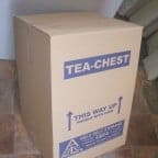 T Chest corrugated cardboard moving box