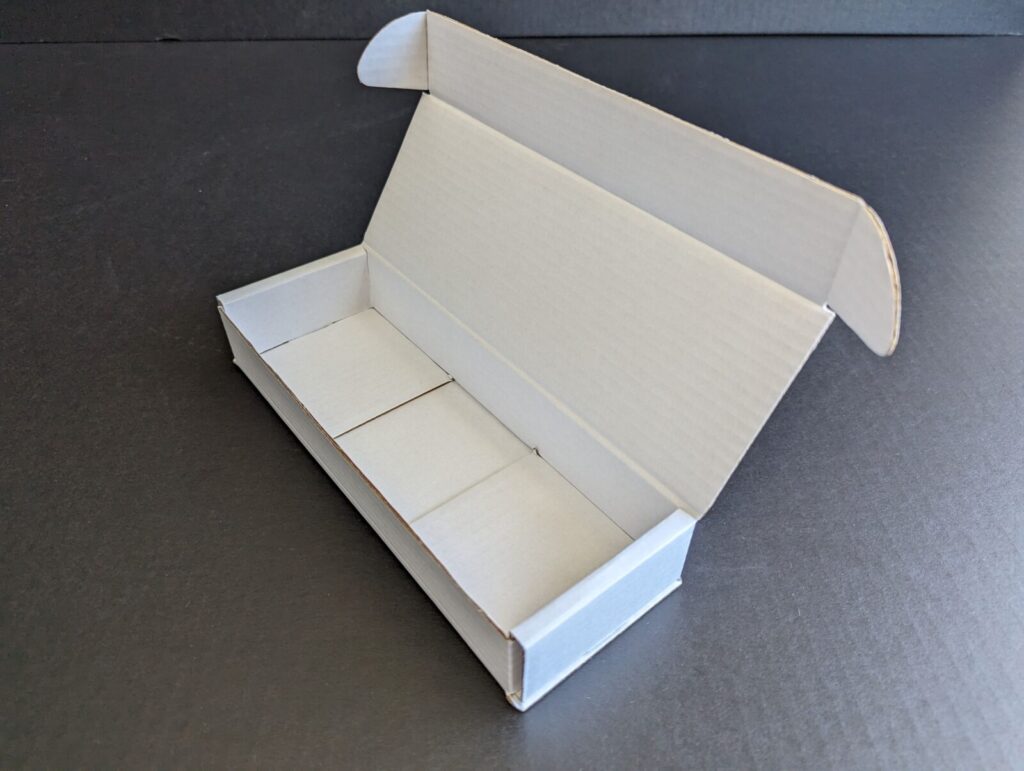 white mailer box
