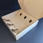 3 bottle push in wine lay down mailer