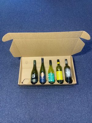 6 bottle laydown, wine packaging
