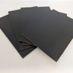 A4 Corrugated Cardboard 4mm (297mm x 210mm) Cardboard sheet (60 Sheets) Black
