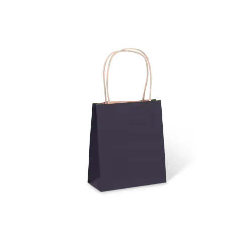 Paper Carry Bag 165 x 140 x 75 Black (per 250 bags)