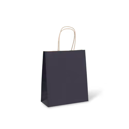 Paper Carry Bag 215 x 180 x 85 Black (per 50 bags)