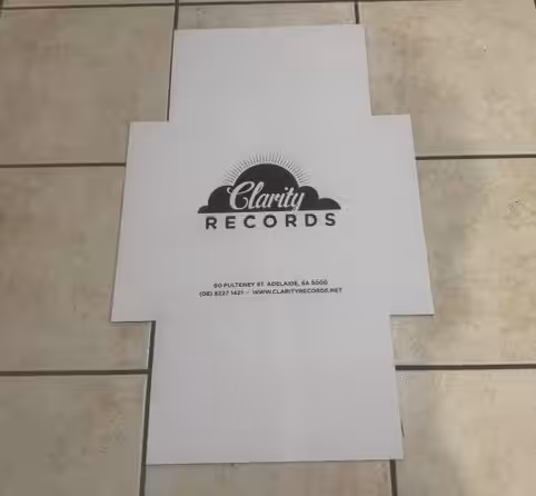 Vinyl Record shipper printed